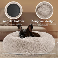Hoewina Dog & Cat Bed for Indoor Cats - Brown / 24.0"L x 24.0"W x 8.0"Th - image 3