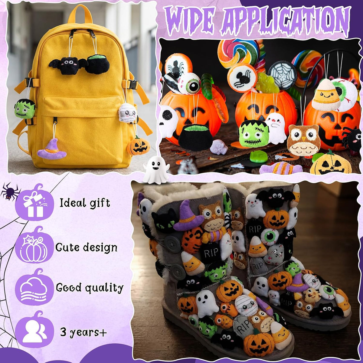 Libima 150 Pcs Mini Stuffed Animals Keychain, Plush Toys - 150 / Horror - image 3