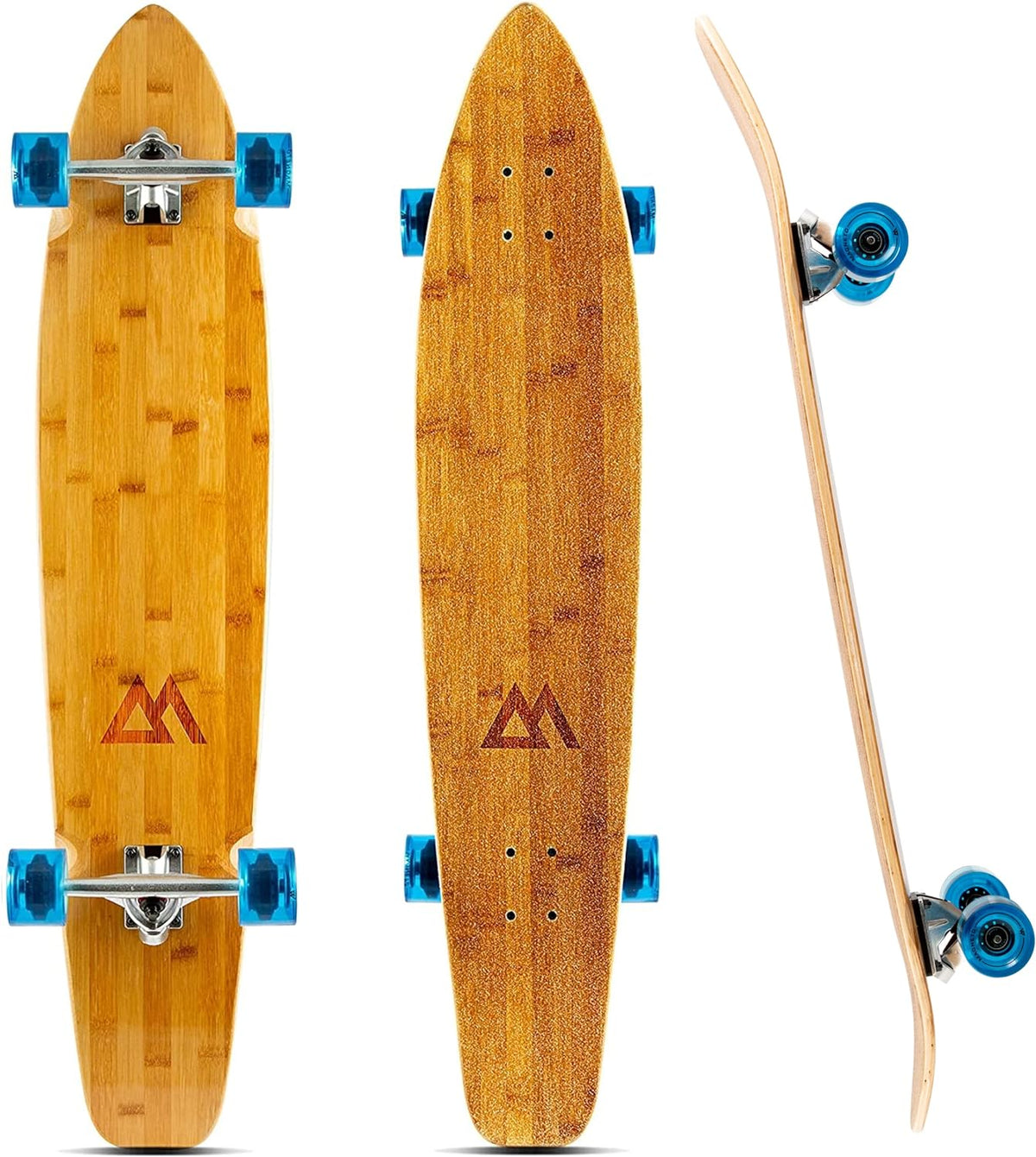Magneto 44 inch Kicktail Cruiser Longboard Skateboard - Blue