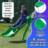 Sportspower Park Ridge metal swing set with slide, glider, teeter totter and swings - view 3