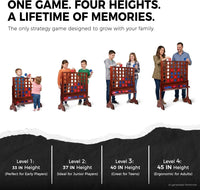 SPORT BEATS giant wooden 4 in a row connect game with catch tray and plastic coins - view 4