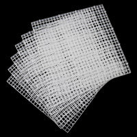 Aquarium Fish Tank Divider Plastic Egg Crate Filter Bottom Tray - L 6pcs