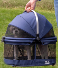 Pet Gear No-Zip View 360 Pet Carrier & Car Seat, 15" - Denim / 20.0"L x 12.0"W x 18.5"H
