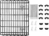 Amazon Basics Foldable Octagonal Metal Exercise Dog Playpen - Indoor/Outdoor, Single Door, Small (8 Panels, 24 x 30), Easy to assemble and store, 30" - Small, , Black