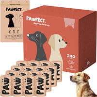 Pawfect Dog Poop Bags Rolls, Biodegradable Poop Bags - 240 Bags