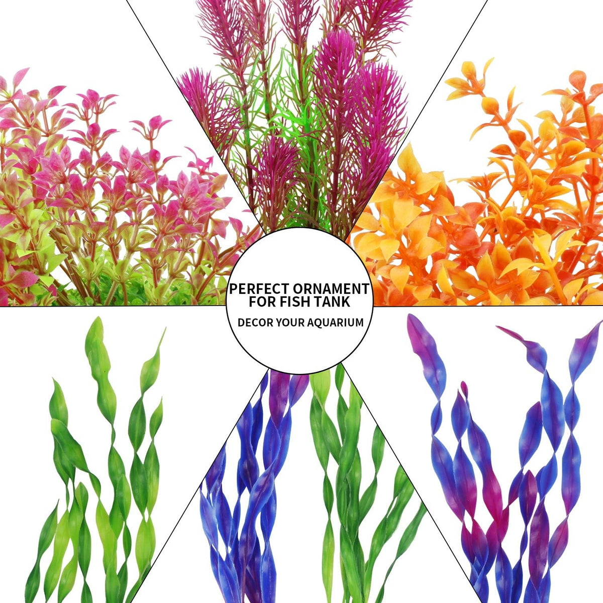 MyLifeUNIT Artificial Aquarium Plants - Red - image 3
