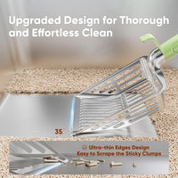 Large Metal Cat Litter Scoop w/ Deep Shovel - Mint - image 4