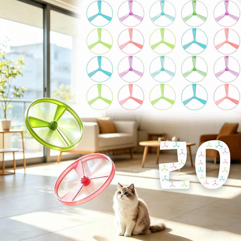 Cat Toy Launcher for Kitten Toys, Cat Toys Interactive - 20 PCS Disc