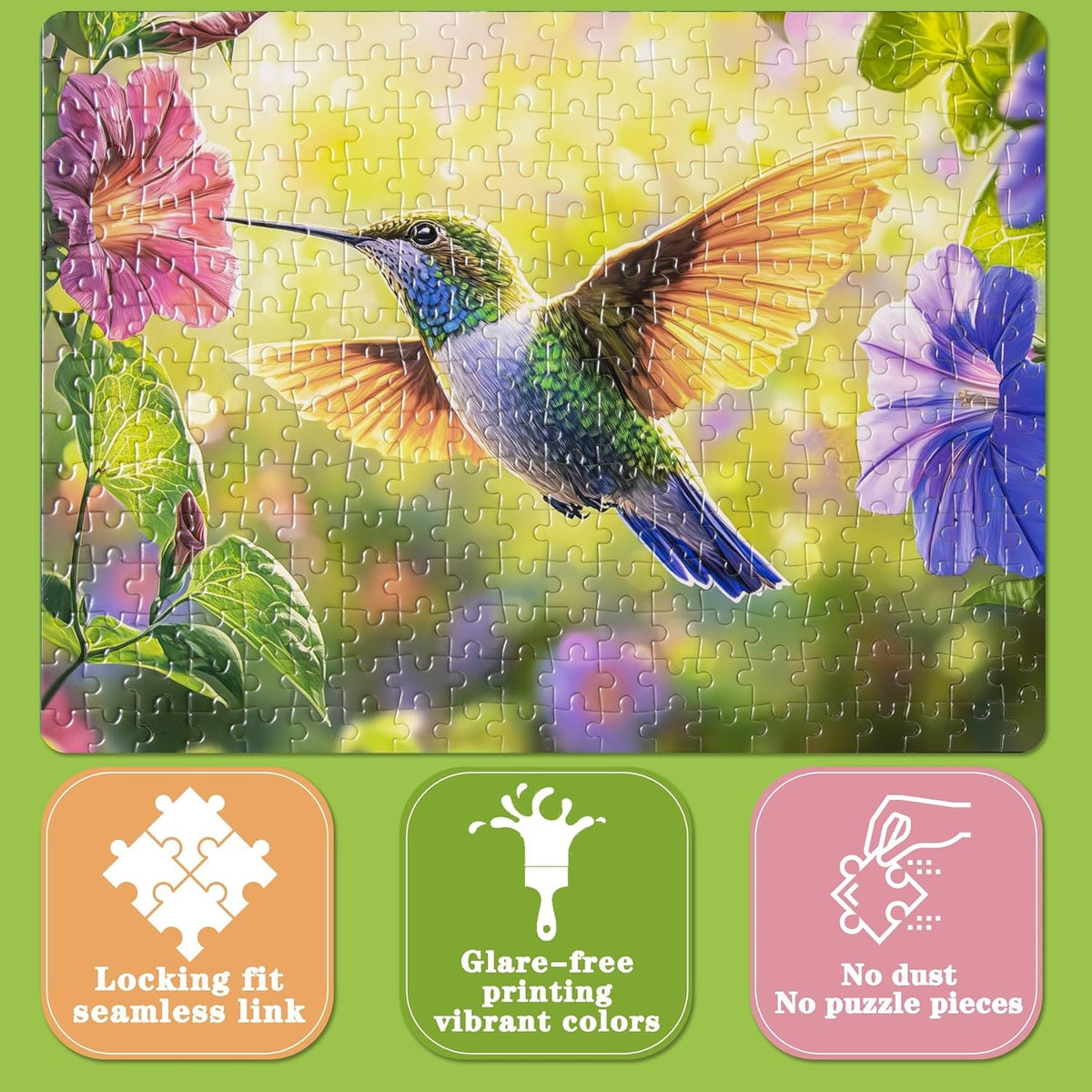 EIYRURU 300 piece jigsaw puzzle of a cottage garden with swans and bridge - view 12