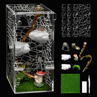 AZV Jumping Spider Enclosure Kit - White / Small