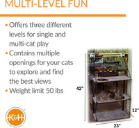K&H Cat Window Perch, EZ Mount Double Stack Kitty Sill For Large Cats, Gray – Essentials for Cats - 23 X 12 Inches / Triple Stack - image 2