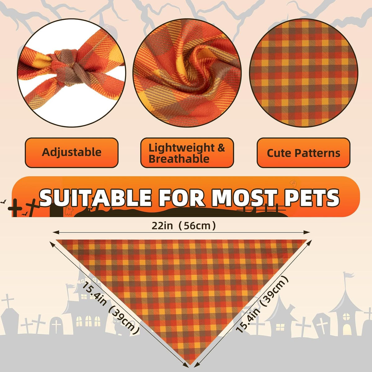 PAWCHIE Holiday Dog Bandanas 10 Packs - Holiday Style 1(10 Pcs) - image 2