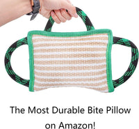 Dog Toy, Tug of War Jute Bite Pillow - Style 1 - image 4