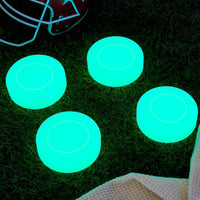 Deekin glow in the dark hockey pucks glowing green, PVC pucks with matte finish - view 20