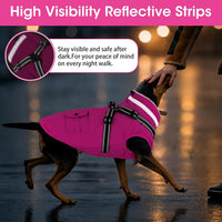 Dogcheer Dog Coat with Harness - Pink / X-Small(Chest:13.3"Back:9.8" Neck:10.2") - image 4