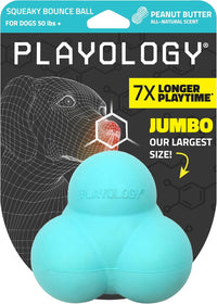 Playology Squeaky Bounce Dog Ball for Large Dogs, Jumbo