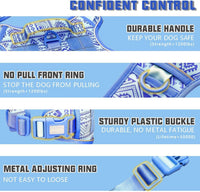 AUROTH Dog Harness for Large Dogs - Tribal Patterns-Blue / S(Neck:14-21",Chest:20-31"),18-35 lbs - image 3