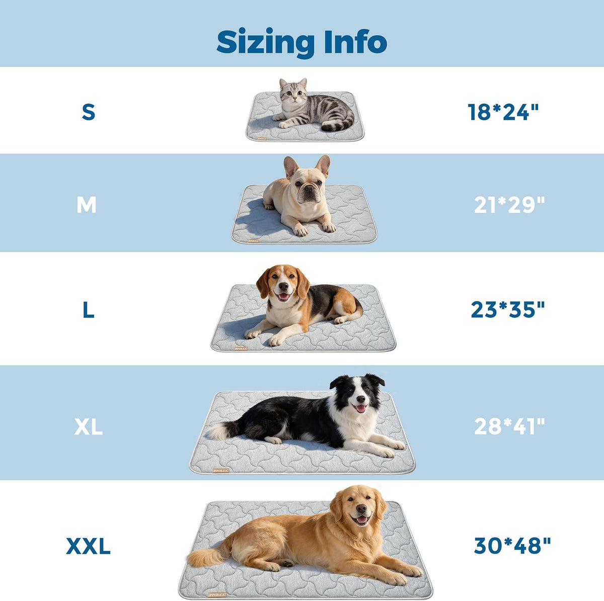 Waterproof Cooling Mat for Large Dogs 28x41 - Grey / 28x41 - image 2