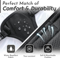 Eagloo Small Dog Harness No Pull, Service Vest with Reflective Strips and Control Handle, Adjustable and Comfortable for Easy Walking, No Choke Pet Harness with 2 Metal Rings, Black, XS