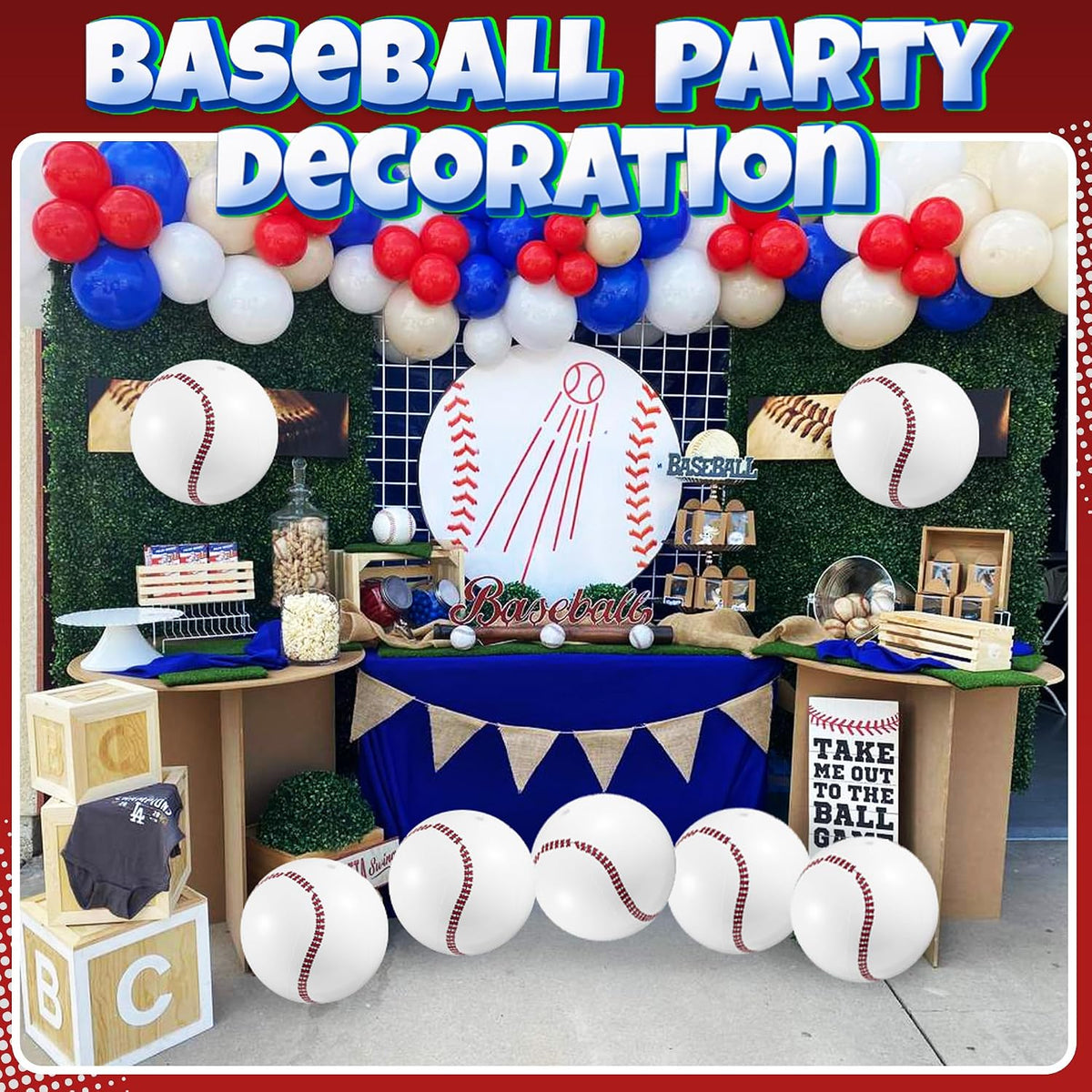 12-Pack Inflatable Soccer Balls 16-inch - Baseballs / 12 - image 3