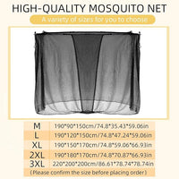 4 Corners Mosquito Net for Mosquiteros para Camas Bed Canopies Netting Bed Drapes Rectangular Mosquito Mesh for Camping Home Outdoor Travel(Black,L79 X W47 X H59 Inch,Opening)