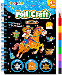 FUNNYB&G Foil Art Craft Kit for Kids - Western Adventure