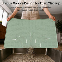 OHMO Large Cat Litter Mat - Sage Green / Large (31.5x23.6") - image 4