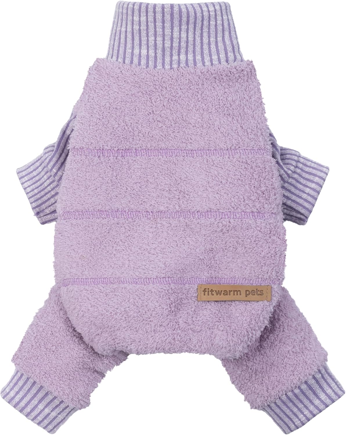 Fitwarm Collared Neck Plaid Dog Pajamas - Medium / Purple