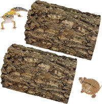 10PCS Cork Tile Background Bark 7.9”Lx7.9”W Reptile Tank Background - 2PCS - 11.8” x 7.9”