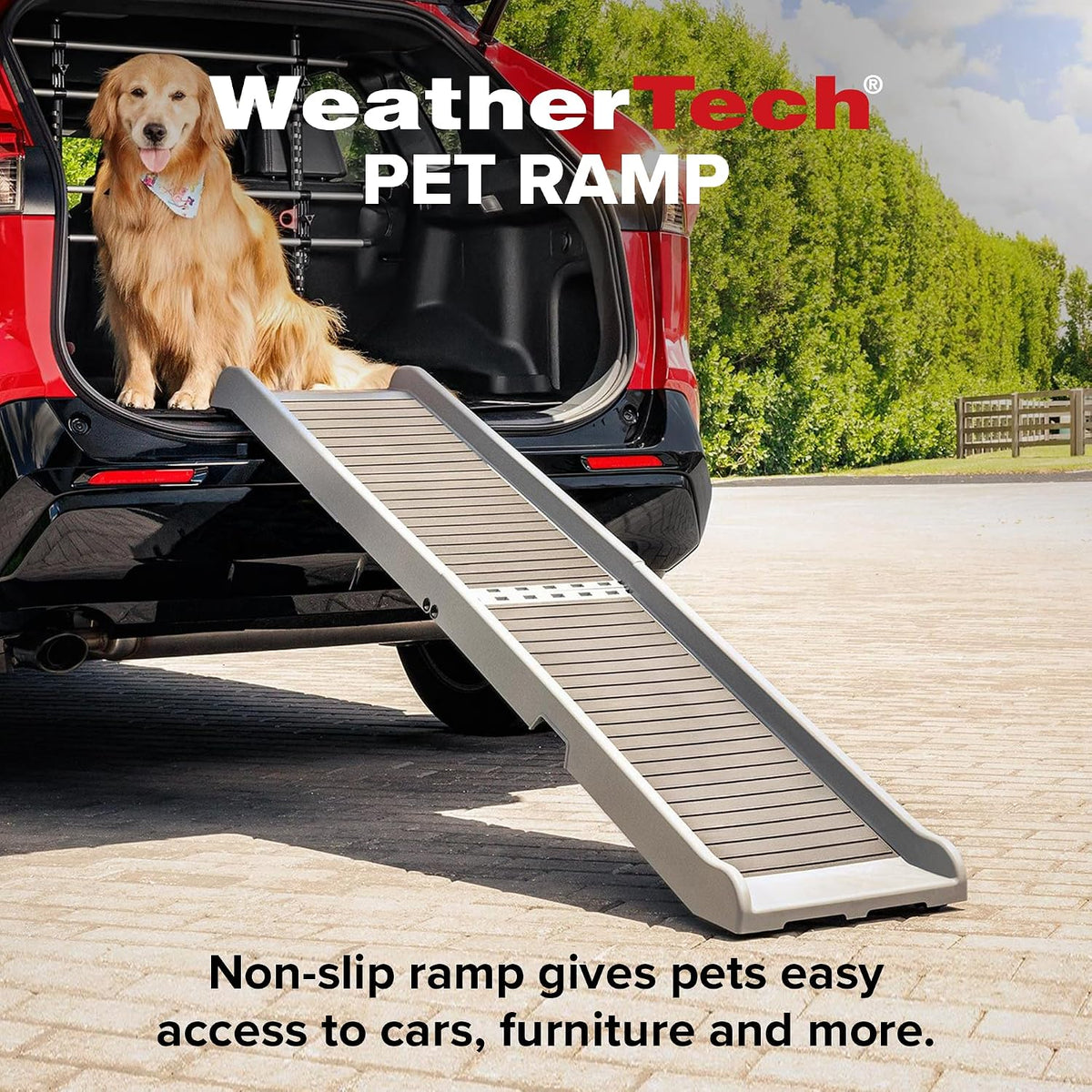 WeatherTech PetRamp foldable non-slip dog ramp with carrying handles - view 3