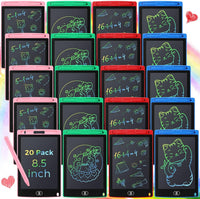 Zhehao 20 Pack 8.5 Inch LCD Writing Tablet Drawing Board - Vibrant / classic
