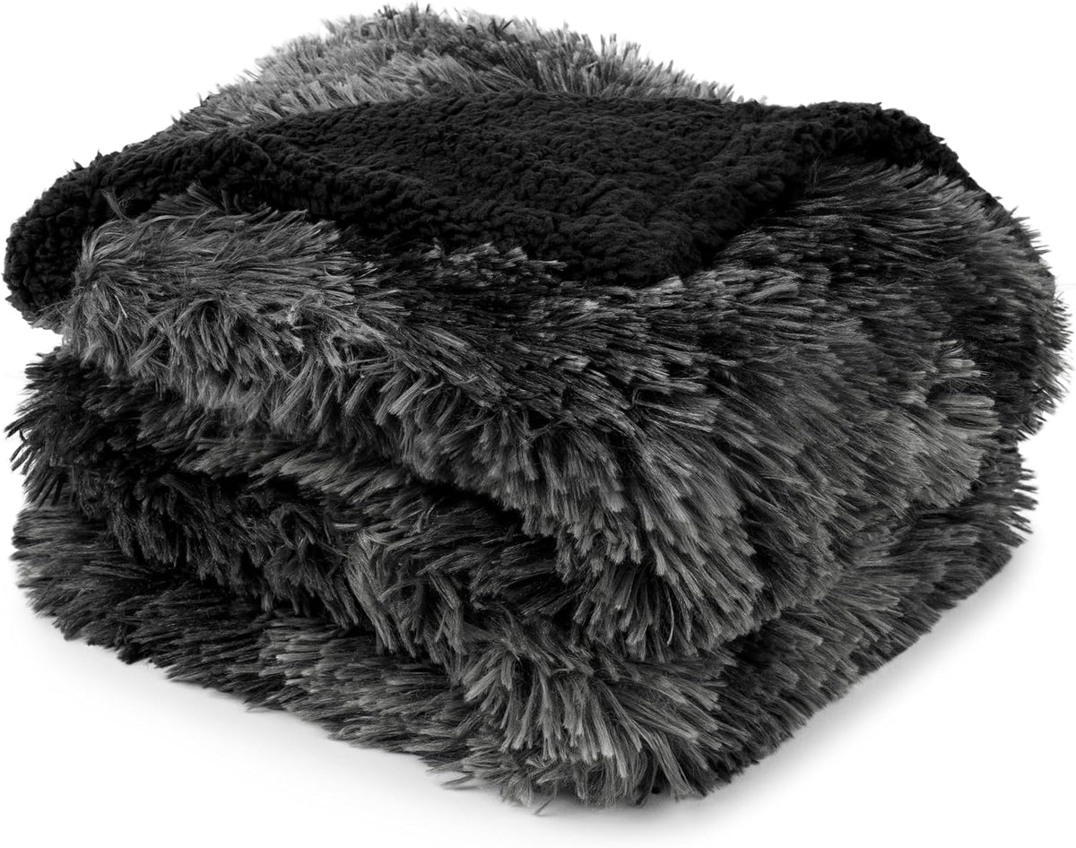 PetAmi Waterproof Dog Blanket for Couch Protector Pet Throw - Tie-dye Black / Medium (29x40)