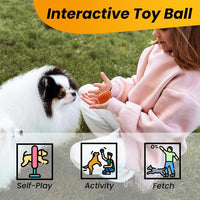 Puppy Toy, Interactive Squeaky Dog Ball Toys for Small Dogs – Essentials for Dogs - Orange / Small (Pack of 2) - image 4