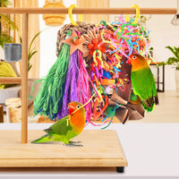 KATUMO Bird Toys, Grass Mat Foraging Climb Toy for Parakeet Cockatiel – Essentials for Birds - Colorful - image 4