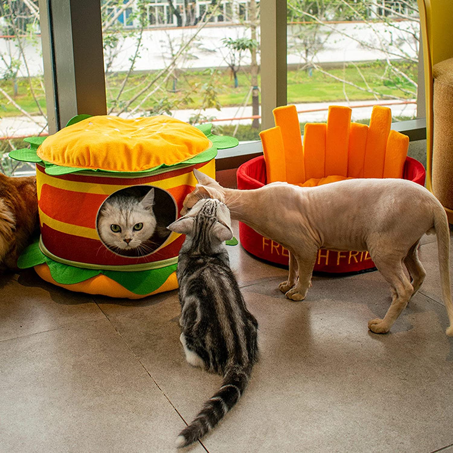 Hamburger French Fries Pet Bed - BIG FRENCHIES