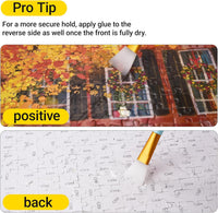 YAKAMOZ Jigsaw Puzzle Glue Clear with Sponge Head & Silicone Brush - 120ml - image 4