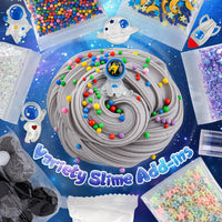 Astronaut Galaxy Slime for Kids, Big Slime Bucket with Clay - Black Slime - image 2