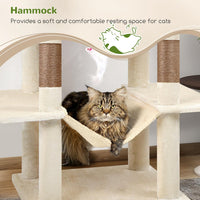Globlazer Extra Tall Cat Tree Tower for Indoor Cats, F76 - Beige / 76 inch - image 3