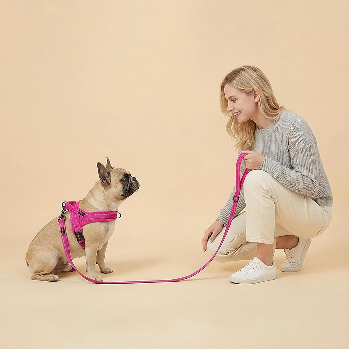 6FT Reflective Dog Leash for Small Medium Dogs, 5/8" Width - Hot Pink / 5/8''x 6 FT - image 3