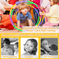 Vinsot plastic hoops for kids, 16 multicolor snap-together exercise hoops - view 14