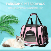 Cat Carrier Bag, Airline Approved Soft Carrier for Cats & Small Dogs – Essentials for Cats - Pink - image 3