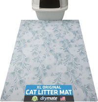 Drymate Cat Litter Box Mat, Litter Trapping Mat - Light Blue / 29x36 Inch (Pack of 1)