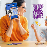 Piggy Bank for Kids, Electronic Money Saving Box w/Code - Blue & Silver - image 4