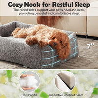 JOEJOY Cute Dog Bed Medium Size Dog - Grey / S PLUS (25"x21"x7") - image 2