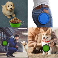 Large Collapsible Dog Bowls - Large,34oz / 34oz-Green&Red - image 2