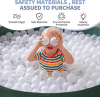 Clear Ball Pit Balls - Crush Proof Plastic Toy Balls for Boys and Girls – Fun for Kids & Family - 100 PACK / Transparent color - image 4