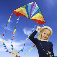 HONBO Large Delta Kite for Kids & Adults - Rainbow - image 2