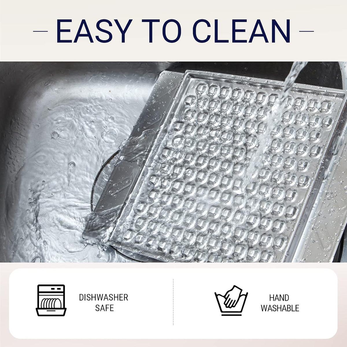 304 Stainless Steel Lick Mat for Dogs & Cats - Stainless Steel (Single) - image 2