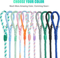 5 FT Handmade Rope Dog Leash for Small Medium and Large Dogs – Essentials for Dogs - 5FT x 1/2in (Pack of 1) / Moss Green - image 4