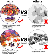 LELEMON Halloween jigsaw puzzle for kids with pumpkins and bats in tin box - view 40